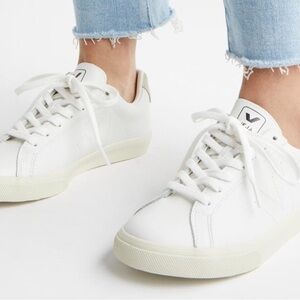 Veja Women's White and Cream Sneakers